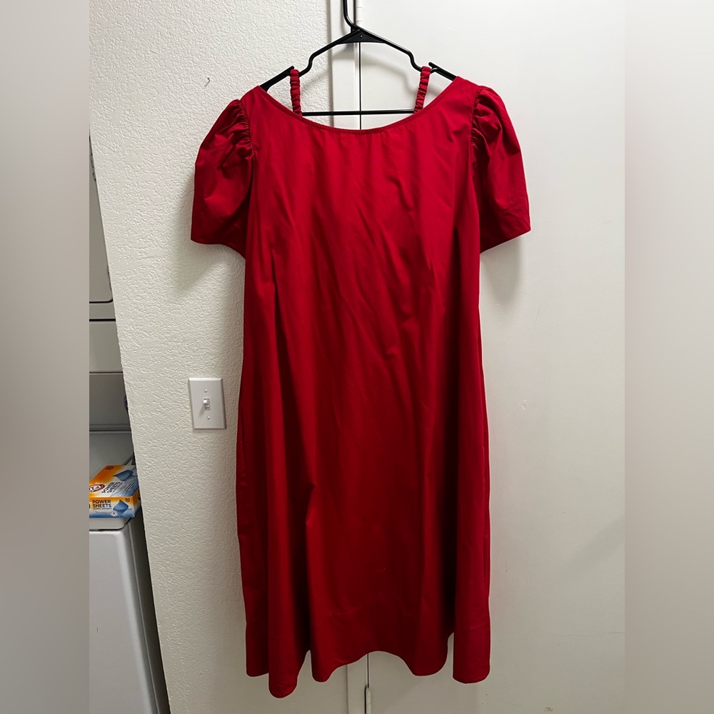 Who What Wear Vibrant Red Dress with detachable Bralette XL - Picture 7 of 7